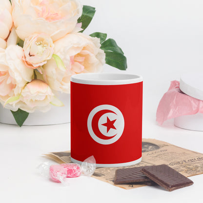 Mug Blanc Brillant - Tunisie