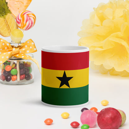 Mug Blanc Brillant - Ghana