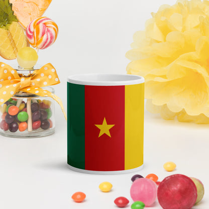 Mug Blanc Brillant - Cameroun