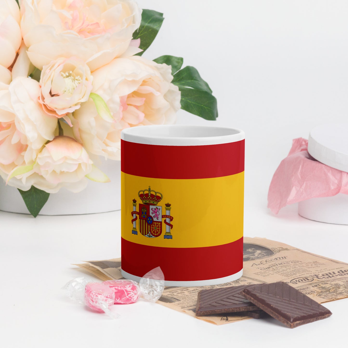 Mug Blanc Brillant - Espagne