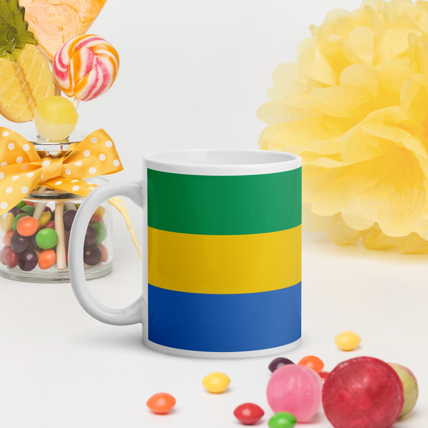 Mug Blanc Brillant - Gabon