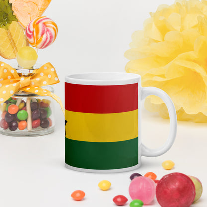 Mug Blanc Brillant - Ghana