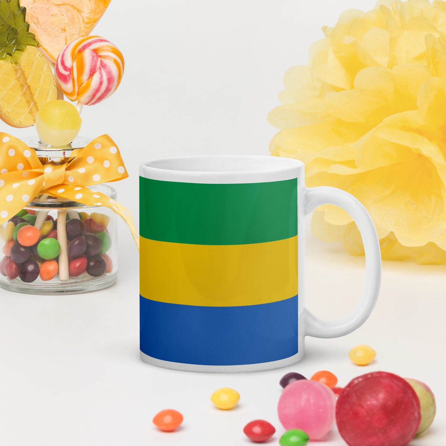 Mug Blanc Brillant - Gabon