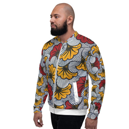 Vestes wax africain Homme ou Femme | Bomber unisexe